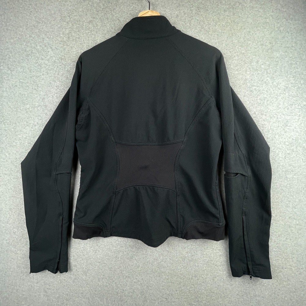 Vintage Nike Jacket Womens Medium Black Full Zip Sphere Dry Track  Running - Picture 2 of 16